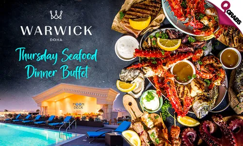 Thursday Seafood Dinner Buffet at Warwick Doha Hotel!